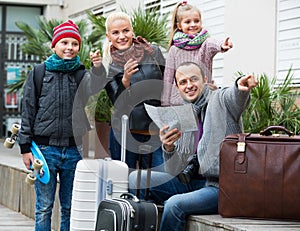 Family checking direction in map