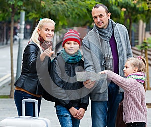 Family checking direction in map