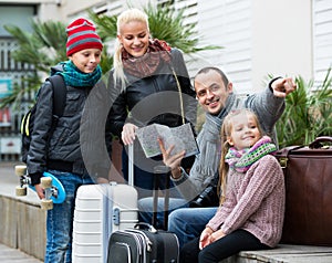 Family checking direction in map