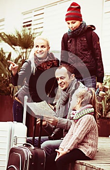 Family checking direction in map