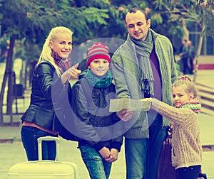 Family checking direction in map