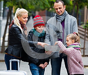 Family checking direction in map