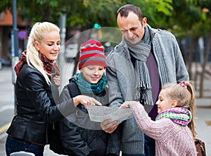 Family checking direction in map