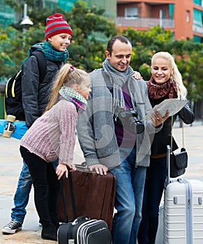 Family checking direction in map