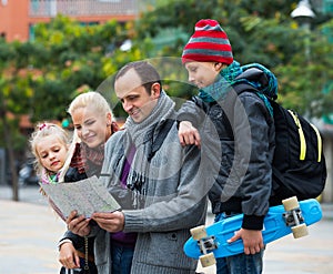 Family checking direction in map