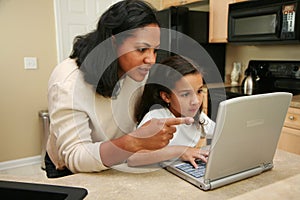 Family on Computer