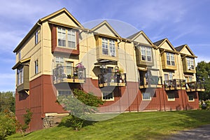 Family condominiums in Fairview Village Oregon.