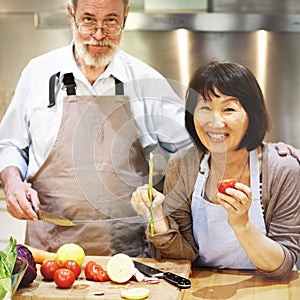 Family Cooking Kitchen Food Togetherness Concept