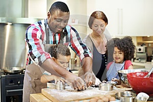 Family Cooking Kitchen Food Togetherness Concept