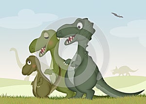 Family of dinosaurs