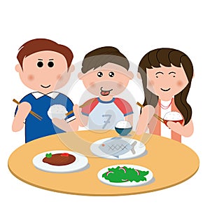 Family, eating