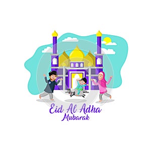 A family Eid al-Adha mubarak