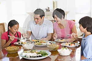 Family Enjoying meal, Mealtime Together