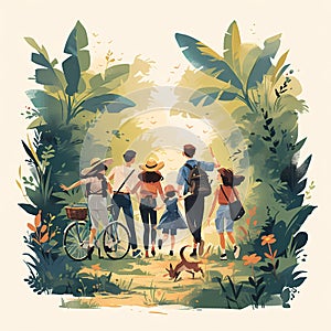 Family Exploration in the Jungle: A Whimsical Adventure for All Ages