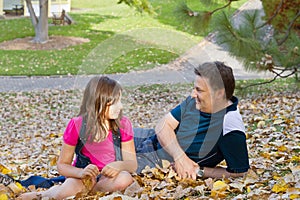 Family, father and daughter