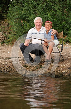 Family fishing