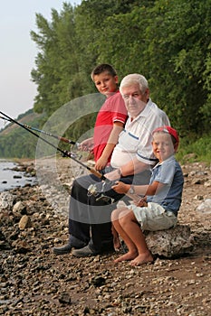 Family fishing