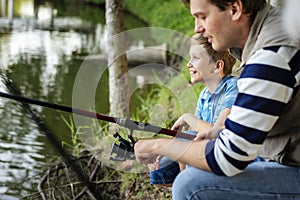 Family on a fishing trip