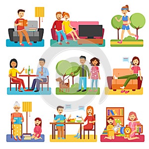 Family Flat Icons