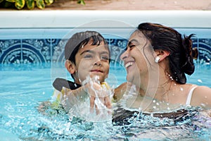 Family fun at the pool