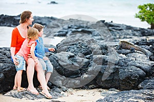 Family at Galapagos