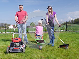 Family gardening