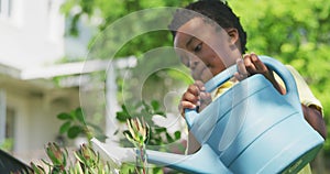 Family gardening together