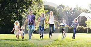 Family Generations Parenting Togetherness Relaxation Concept