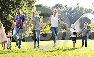 Family Generations Parenting Togetherness Relaxation Concept