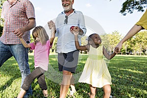 Family Generations Parenting Togetherness Relaxation Concept