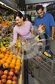 Famiglia negozio di alimentari 