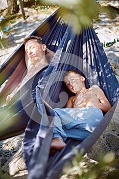 Family in the hammock