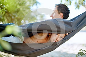 Family in the hammock