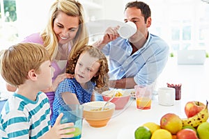 Family Having Breakfast img