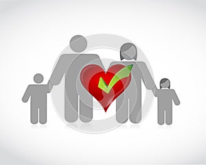 family health coverage concept illustration