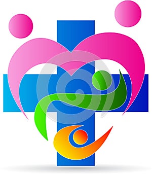 Family heart care clinic logo