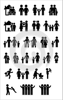 Family icon set