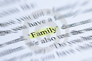 Family keyword