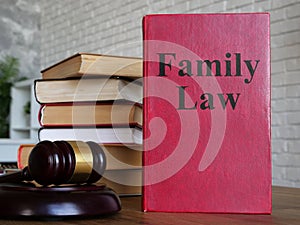 Family Law is shown on the conceptual business photo