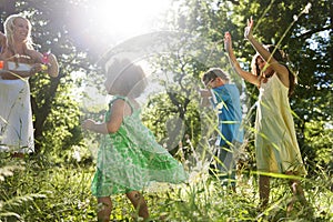 Family Leisure Activity Happiness Bonding Concept photo