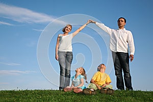 Famiglia creazione casa 