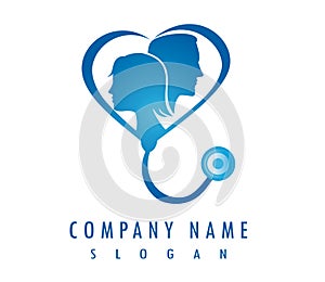 Family medical logotype