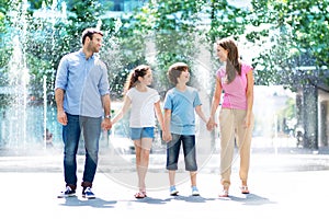 Family outdoors