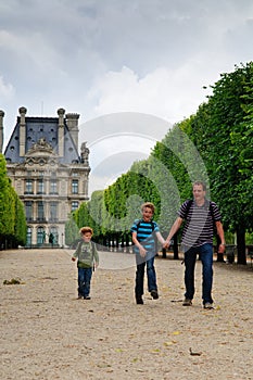 Family in Paris photo