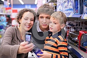 Family is photographed in shop