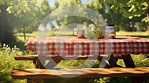 family picnic table picnic