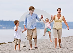 Rodina na pláž 