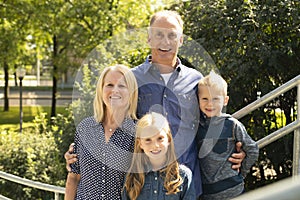 A Family portrait grandparent with littlechild