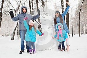 Family Portrait in the snow