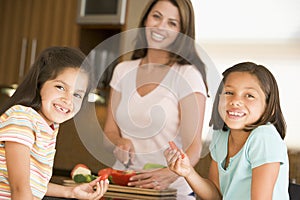Family Preparing Meal Together